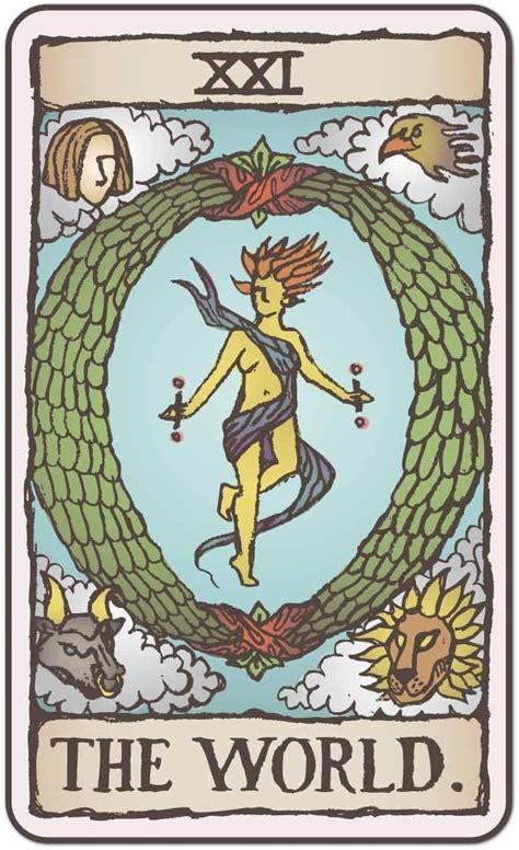 The World Tarot Card .